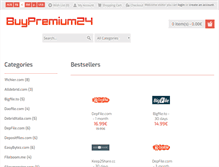 Tablet Screenshot of buypremium24.com